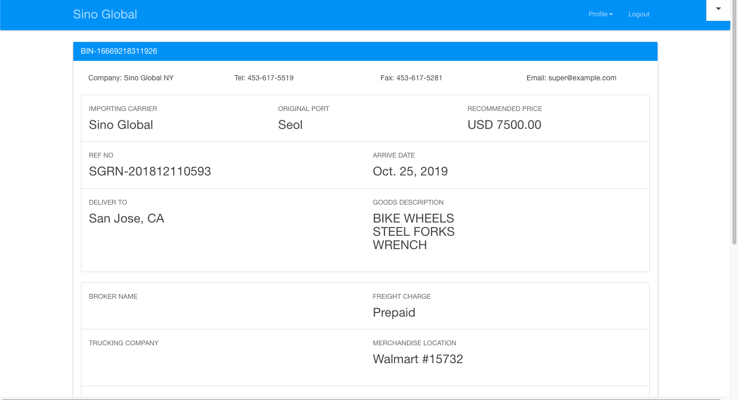 Freight Bidding Platform